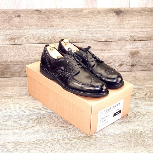 Allen Edmonds LGA Wingtip 11 B Narrow Black * add $15 new Cedar Trees